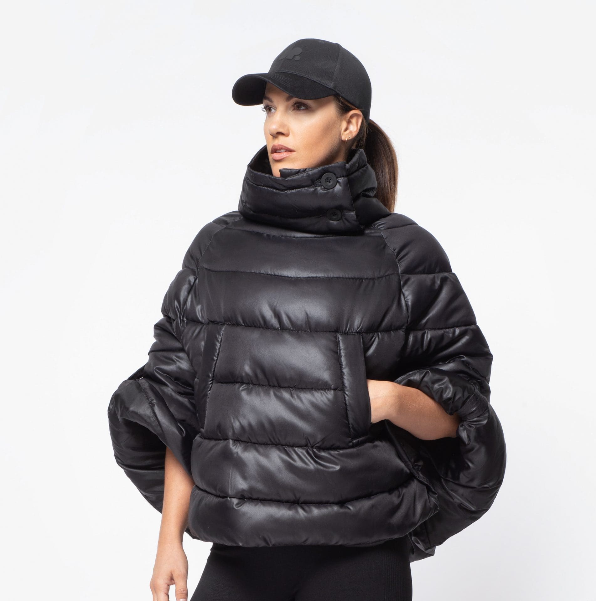 Quilted Puffer Poncho - Universal Performance