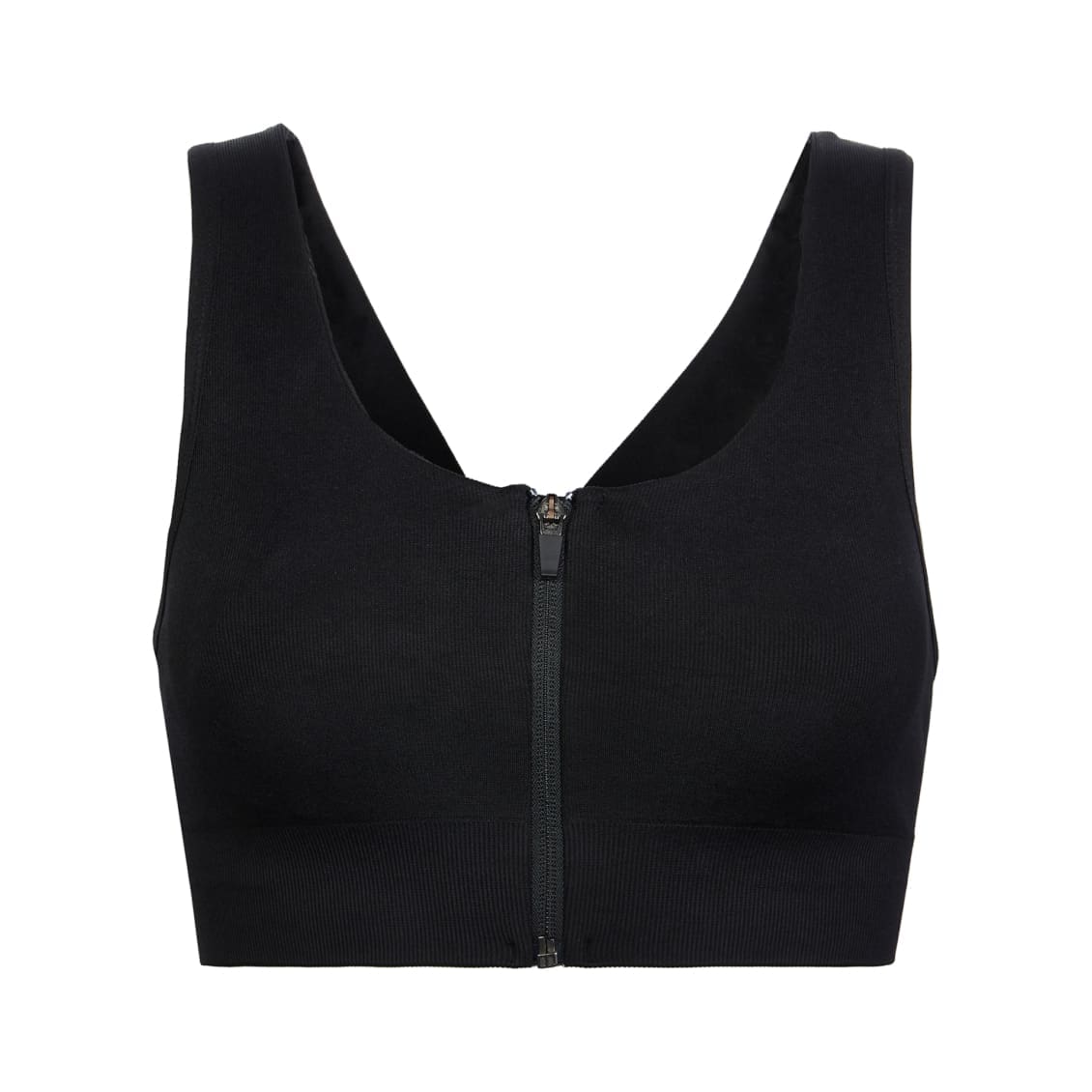 FEOYA Adjustable Sports Bra Zip Front Yoga Bra Top High Support Bra Workout  Padded s Black at  Women's Clothing store