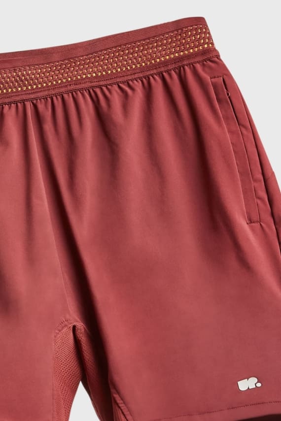 Active Shorts Oxblood Flay Lay Edited Men's Padel Tennis Shorts Oxblood Red - with side pockets. New In